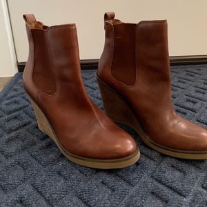 Lucky brand wedge boots